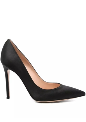 Gianvito Rossi 105mm satin stiletto pumps - Black