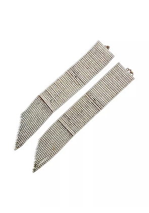 Jennifer Gibson Jewellery 2000s rhinestone tassel cuffs (set of two) - Silver