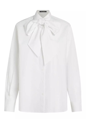 Karl Lagerfeld bow cotton blouse - White