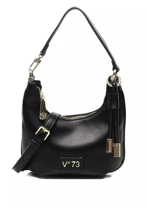 V°73 chain-embellished crescent shoulder bag - Black