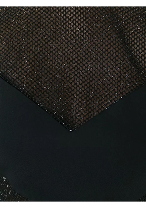 Ungaro mesh panel column dress - Black