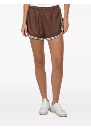 FREEDÉR stripe-trimmed shorts - Brown