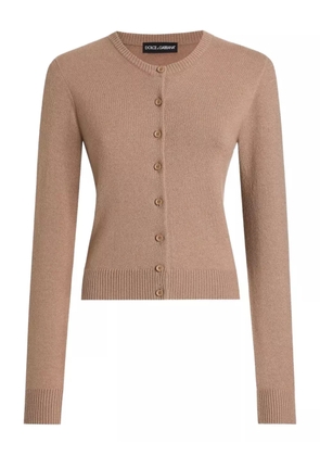 Dolce & Gabbana button-front cashmere cardigan - Brown