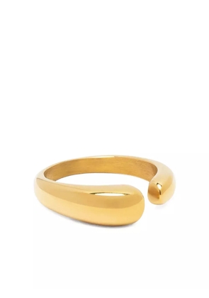 Nialaya Jewelry curved-ends ring - Gold