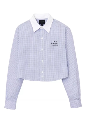 Marc Jacobs gingham check cropped shirt - Blue