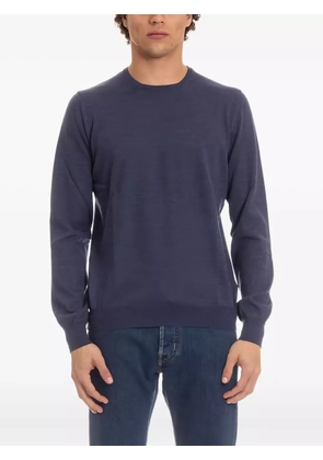 Barba round-neck long-sleeve sweater - Blue