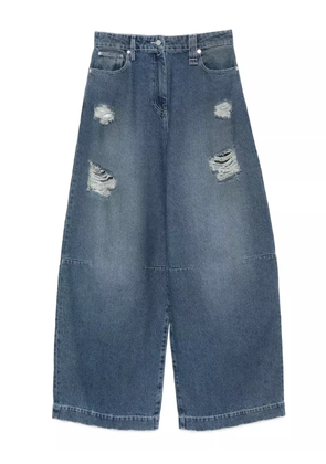 Simone Rocha distressed jeans - Blue