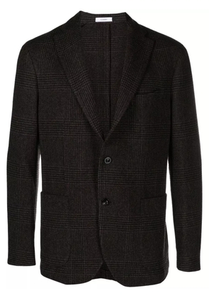 Boglioli check-pattern single-breasted blazer - Brown
