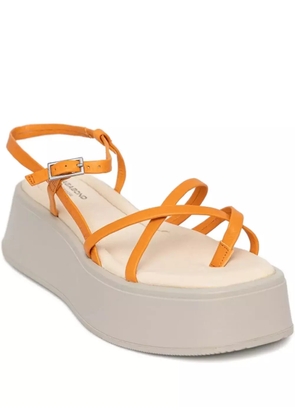 VAGABOND criss-cross strappy platform sandals - Orange