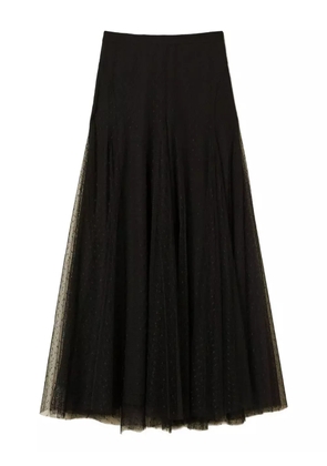TWINSET polka-dot tulle maxi skirt - Black
