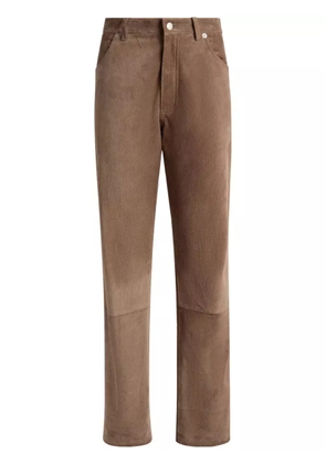 Bally corduroy straight-leg trousers - Brown