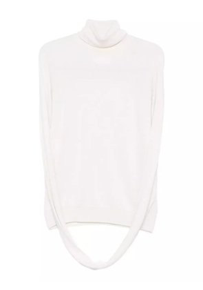 Maison Martin Margiela Pre-Owned 1990s turtleneck wool sweater - White