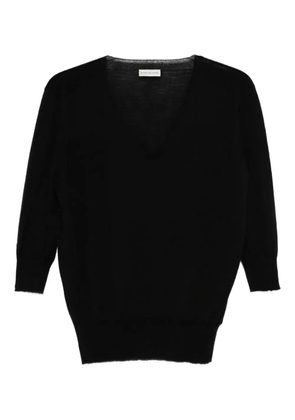 Dries Van Noten Pre-Owned 2010s V-neck short-sleeve sweater - Black