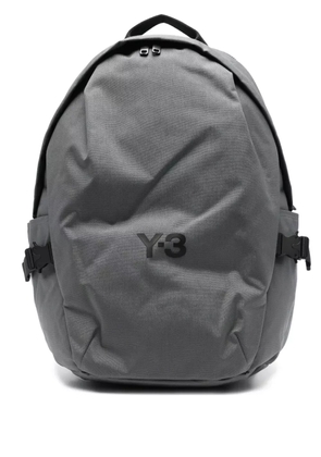Y-3 logo-plaque backpack - Grey
