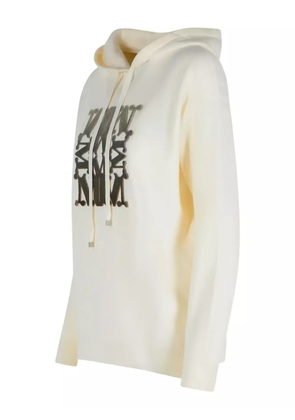 Max Mara logo-embellishment hoodie - Neutrals