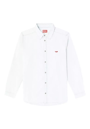 Diesel D-Simply logo-embroidered cotton shirt - Blue