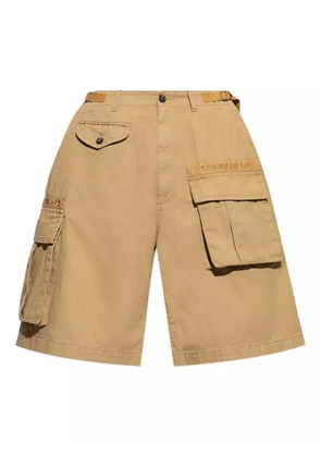 DSQUARED2 cargo-pocket logo-plaque shorts - Brown