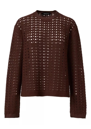 Fabiana Filippi open-knit sweater - Brown