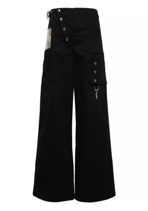 Chopova Lowena high-waisted wide-leg trousers - Black