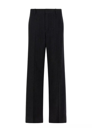 Saint Laurent pinstripe-pattern wool-cashmere blend trousers - Black