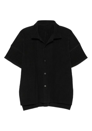 Homme Plissé Issey Miyake pleated short-sleeve shirt - Black