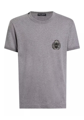 Dolce & Gabbana embellished crew-neck T-shirt - Grey