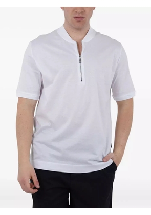 YES LONDON zip-neck T-shirt - White