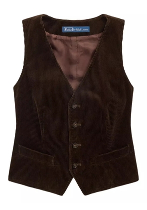 Polo Ralph Lauren corduroy button-up waistcoat - Brown