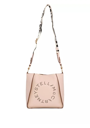 Stella McCartney mini logo-cutout cross body bag - Neutrals