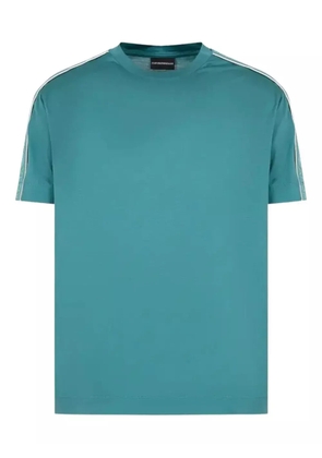 Emporio Armani shoulder-stripe T-shirt - Blue