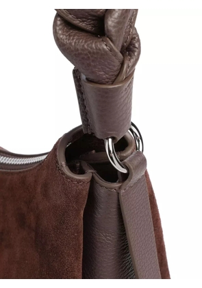 Coccinelle Boheme braided-handle suede shoulder bag - Brown