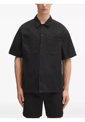 Represent embroidered-logo shirt - Black