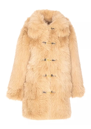 Urbancode toggle-fastening long-sleeve coat - Neutrals