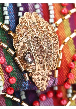 Kurt Geiger London medium Kensington beaded cross body bag - Red