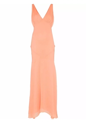 De La Vali Moss chiffon gown - Orange