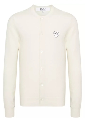 Comme Des Garçons Play wool cardigan - Neutrals
