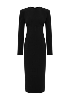 Rachel Gilbert Dover padded-shoulder maxi gown - Black