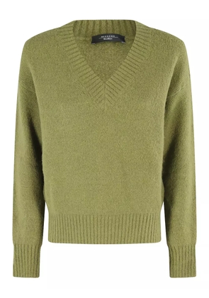 Weekend Max Mara V-neck wool sweater - Green