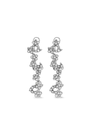 Jil Sander crystal-embellishment earrings - Silver
