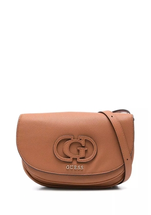 GUESS USA logo-plaque cross-body bag - Brown