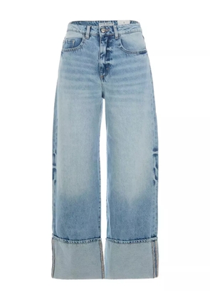 ICON DENIM cuffed-hems jeans - Blue