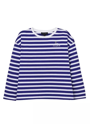 Marc Jacobs striped flower-patch top - Blue