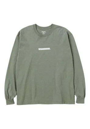 Neighborhood logo-print long-sleeve t-shirt - Green