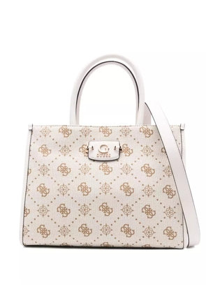 GUESS USA logo-plaque tote bag - Neutrals