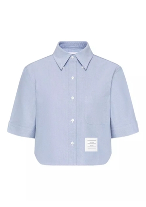 Thom Browne oxford short-sleeve shirt - Blue