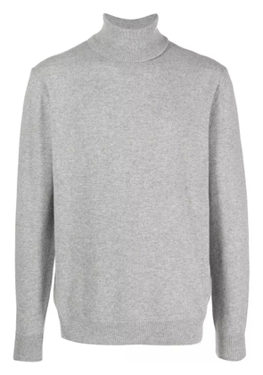 Lardini ribbed-knit roll neck sweater - Grey