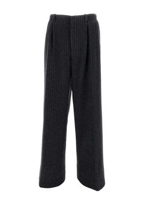 Durazzi Milano pinstripe pleated trousers - Black