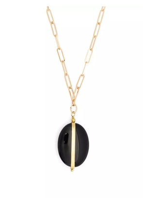 ISABEL MARANT stone-embellished pendant necklace - Black