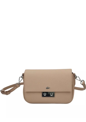 Lacoste Daily City flap-lock crossbody bag - Neutrals