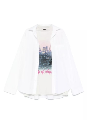 Balenciaga long-sleeve cotton shirt - White